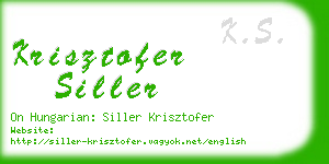 krisztofer siller business card